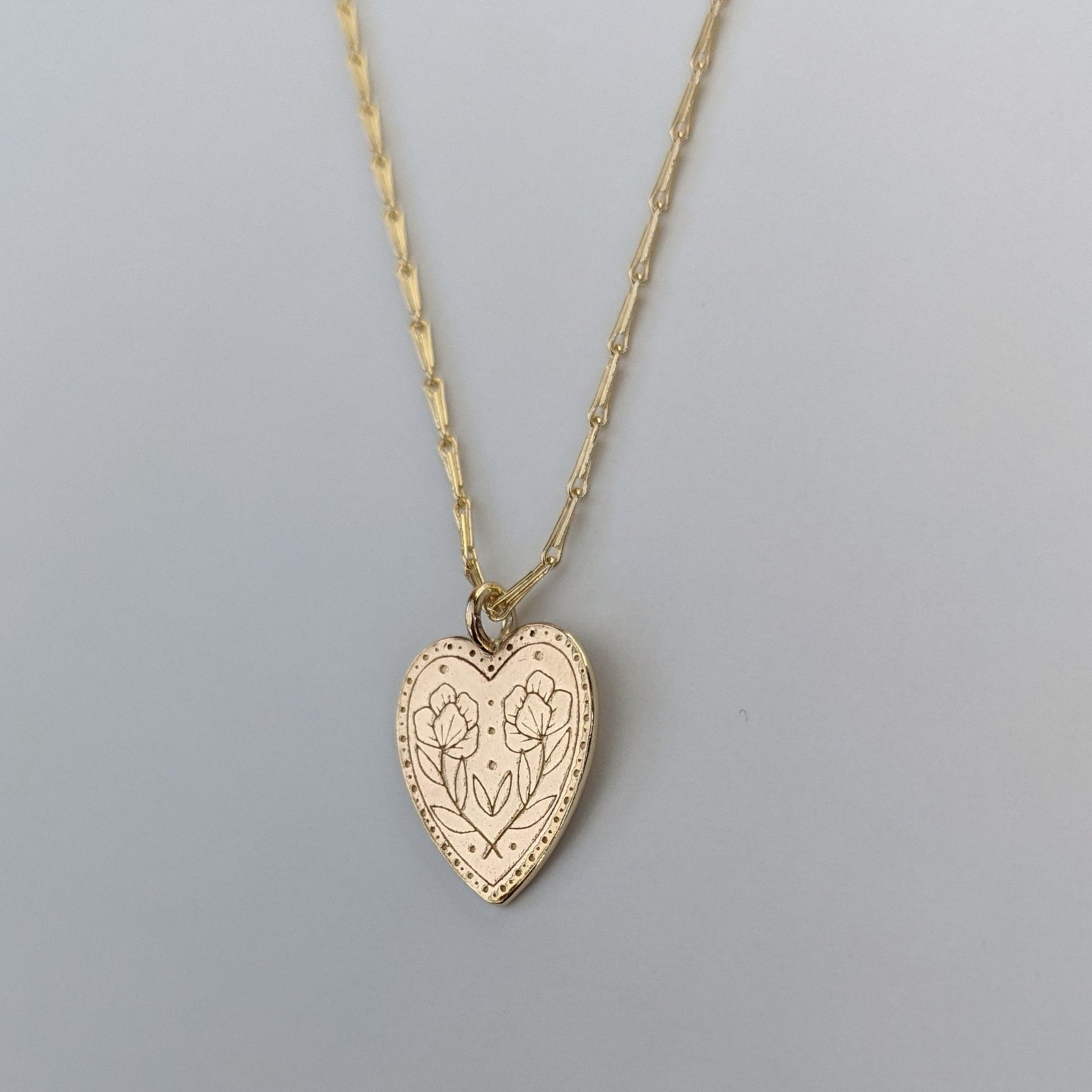 Engraved Heart Necklaces – Lucia Hall Jewellery